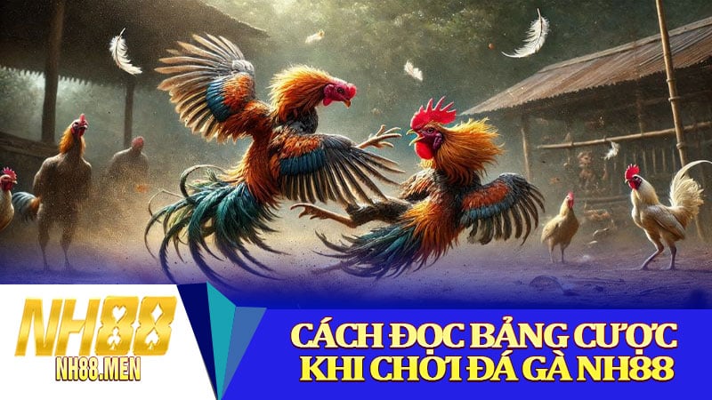 Cách đọc bảng cược khi chơi đá gà NH88